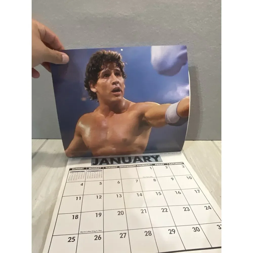 WWF Wrestling Calendar 1987 Hulk Hogan Superstars Vintage Sports Collectible